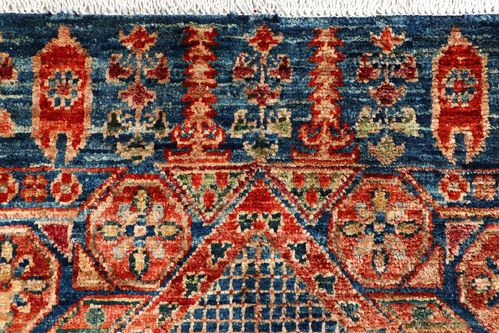 Steel Blue Mamluk 2' x 4' 11 - No. 65971 - ALRUG Rug Store