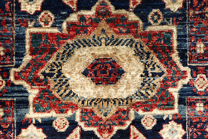 Midnight Blue Mamluk 2' x 4' 8 - No. 65974 - ALRUG Rug Store