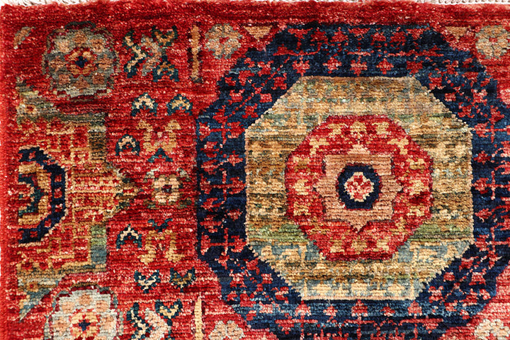 Firebrick Mamluk 1' 11 x 4' 9 - No. 65975 - ALRUG Rug Store