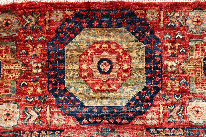 Firebrick Mamluk 1' 11 x 4' 9 - No. 65975 - ALRUG Rug Store