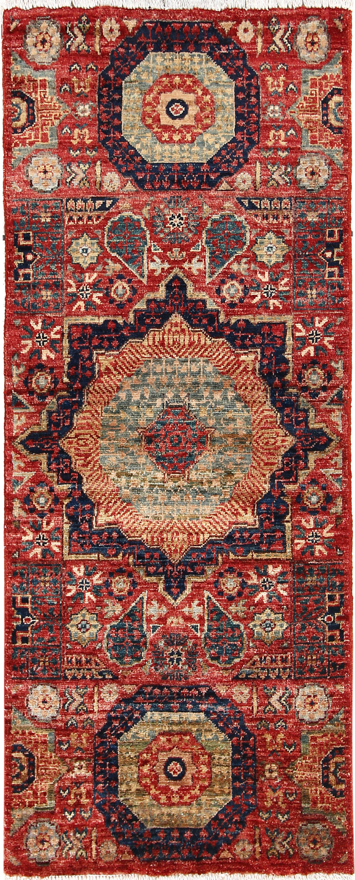 Firebrick Mamluk 1' 11 x 4' 9 - No. 65975 - ALRUG Rug Store