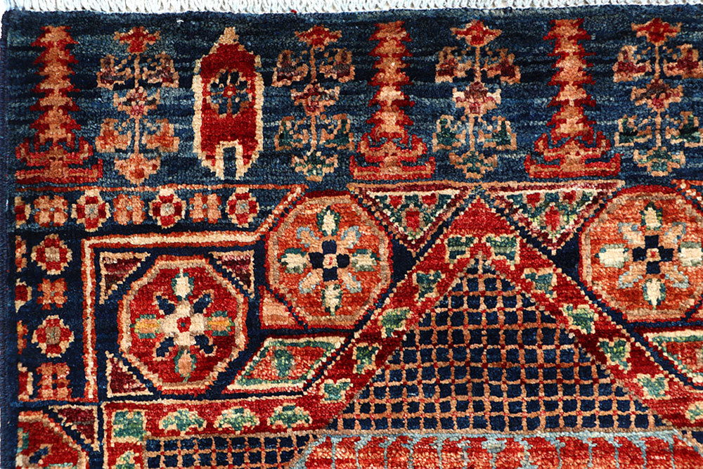 Midnight Blue Mamluk 2' x 4' 10 - No. 65978 - ALRUG Rug Store