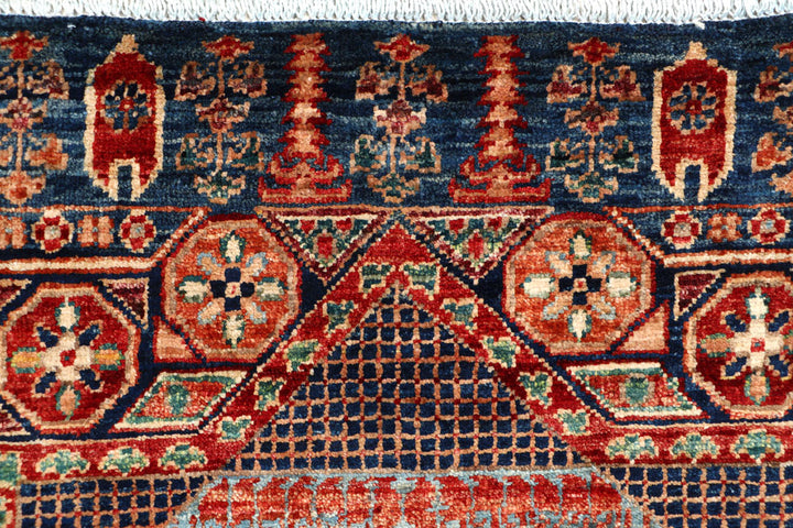 Midnight Blue Mamluk 2' x 4' 10 - No. 65978 - ALRUG Rug Store