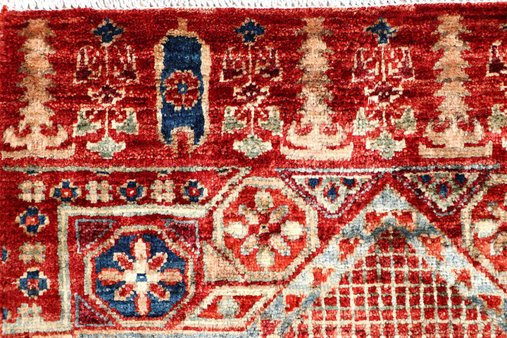 Firebrick Mamluk 2' x 5' 1 - No. 65980 - ALRUG Rug Store