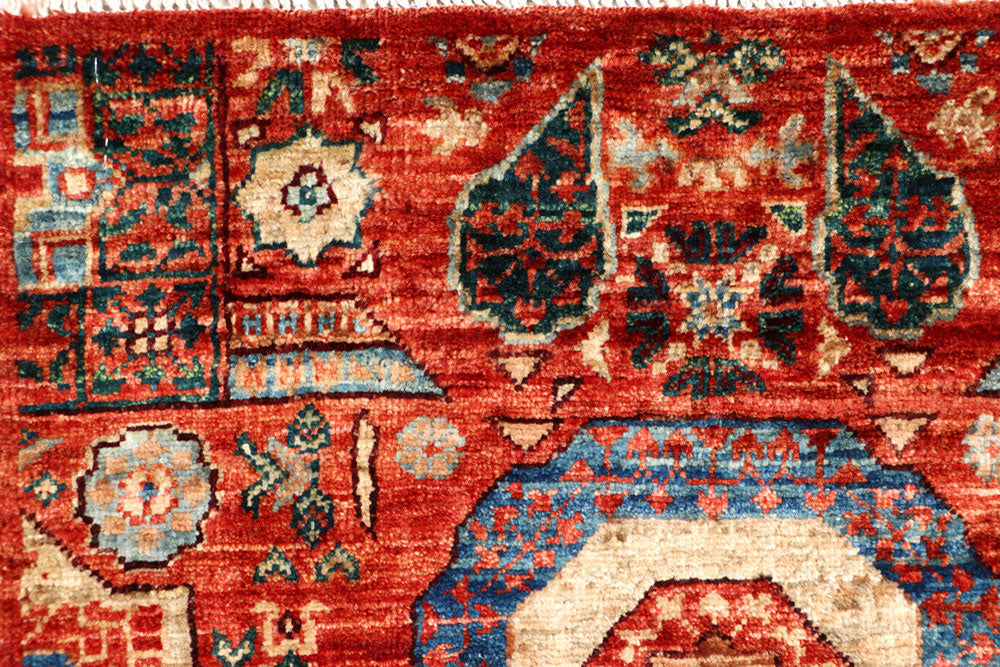 Firebrick Mamluk 2' x 5' 2 - No. 65981 - ALRUG Rug Store