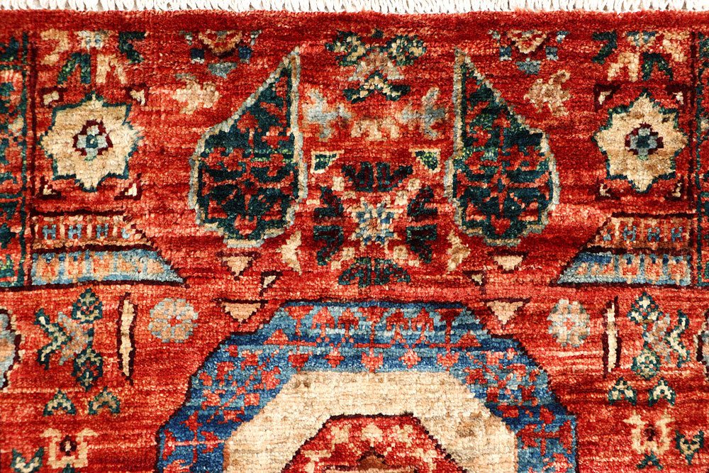 Firebrick Mamluk 2' x 5' 2 - No. 65981 - ALRUG Rug Store