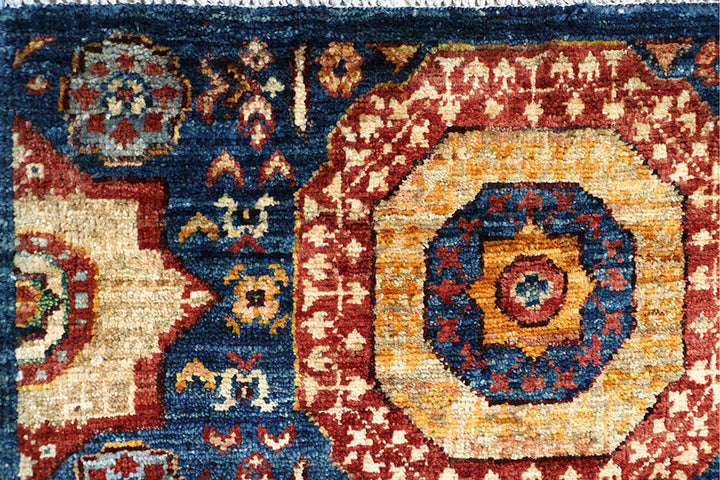 Steel Blue Mamluk 2' x 4' 9 - No. 65984 - ALRUG Rug Store