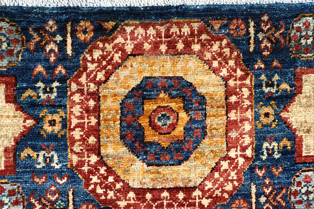 Steel Blue Mamluk 2' x 4' 9 - No. 65984 - ALRUG Rug Store