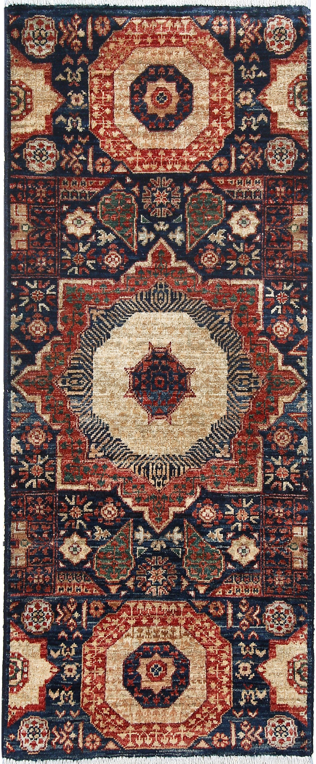 Midnight Blue Mamluk 1' 11 x 4' 9 - No. 65985 - ALRUG Rug Store