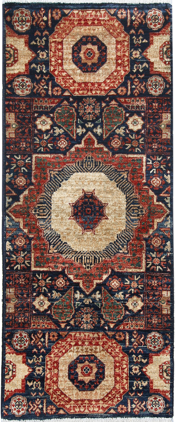 Midnight Blue Mamluk 1' 11 x 4' 9 - No. 65985 - ALRUG Rug Store
