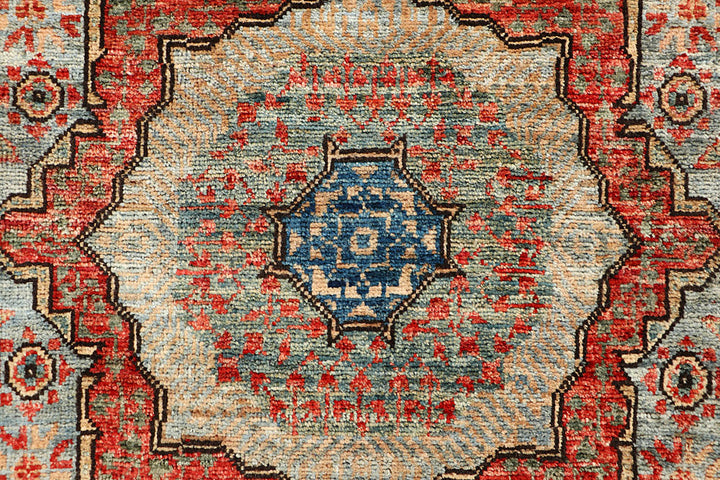 Cadet Blue Mamluk 2' x 5' 3 - No. 65986 - ALRUG Rug Store