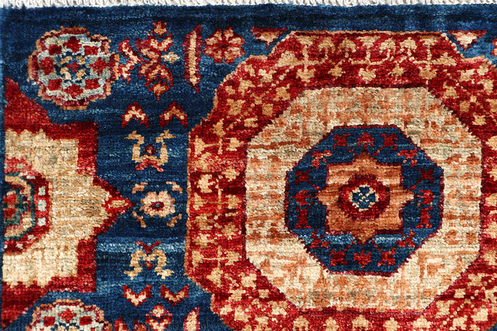 Steel Blue Mamluk 2' x 4' 10 - No. 65987 - ALRUG Rug Store