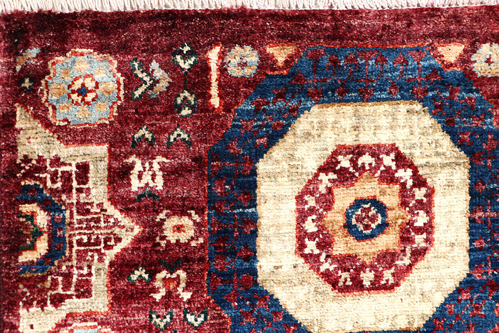 Dark Red Mamluk 1' 11 x 4' 9 - No. 65988 - ALRUG Rug Store