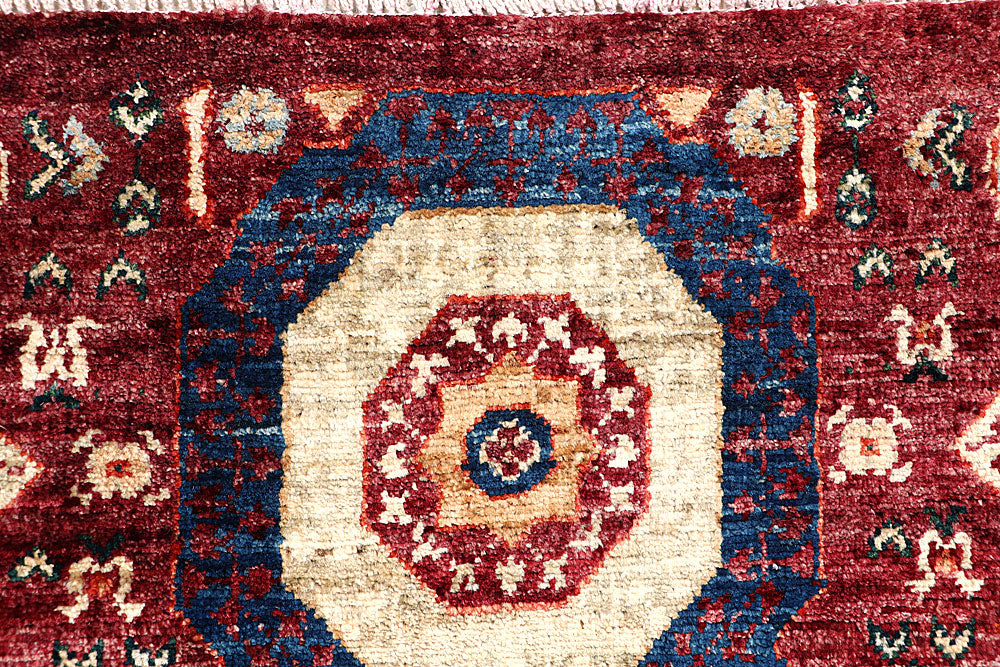 Dark Red Mamluk 1' 11 x 4' 9 - No. 65988 - ALRUG Rug Store