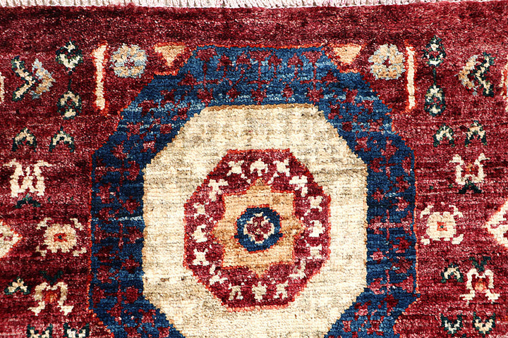 Dark Red Mamluk 1' 11 x 4' 9 - No. 65988 - ALRUG Rug Store