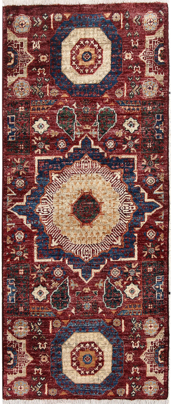 Dark Red Mamluk 1' 11 x 4' 9 - No. 65988 - ALRUG Rug Store