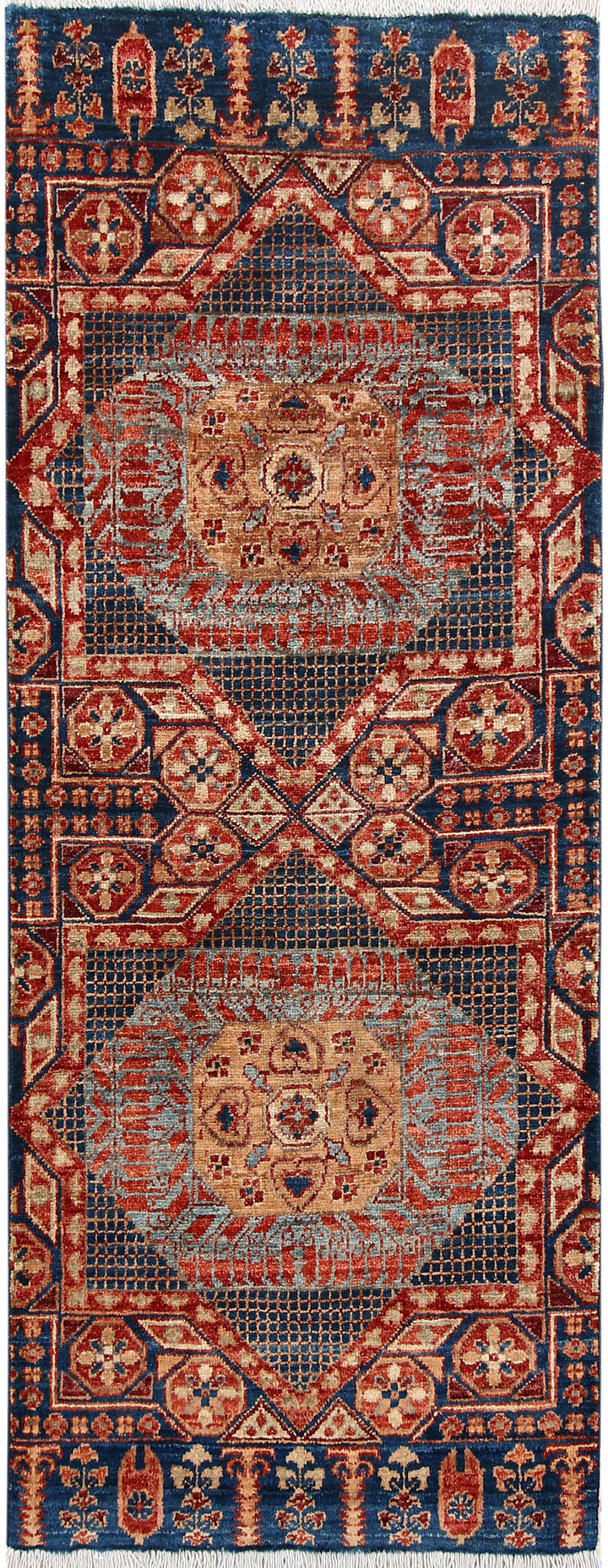 Midnight Blue Mamluk 2' x 4' 11 - No. 65989 - ALRUG Rug Store