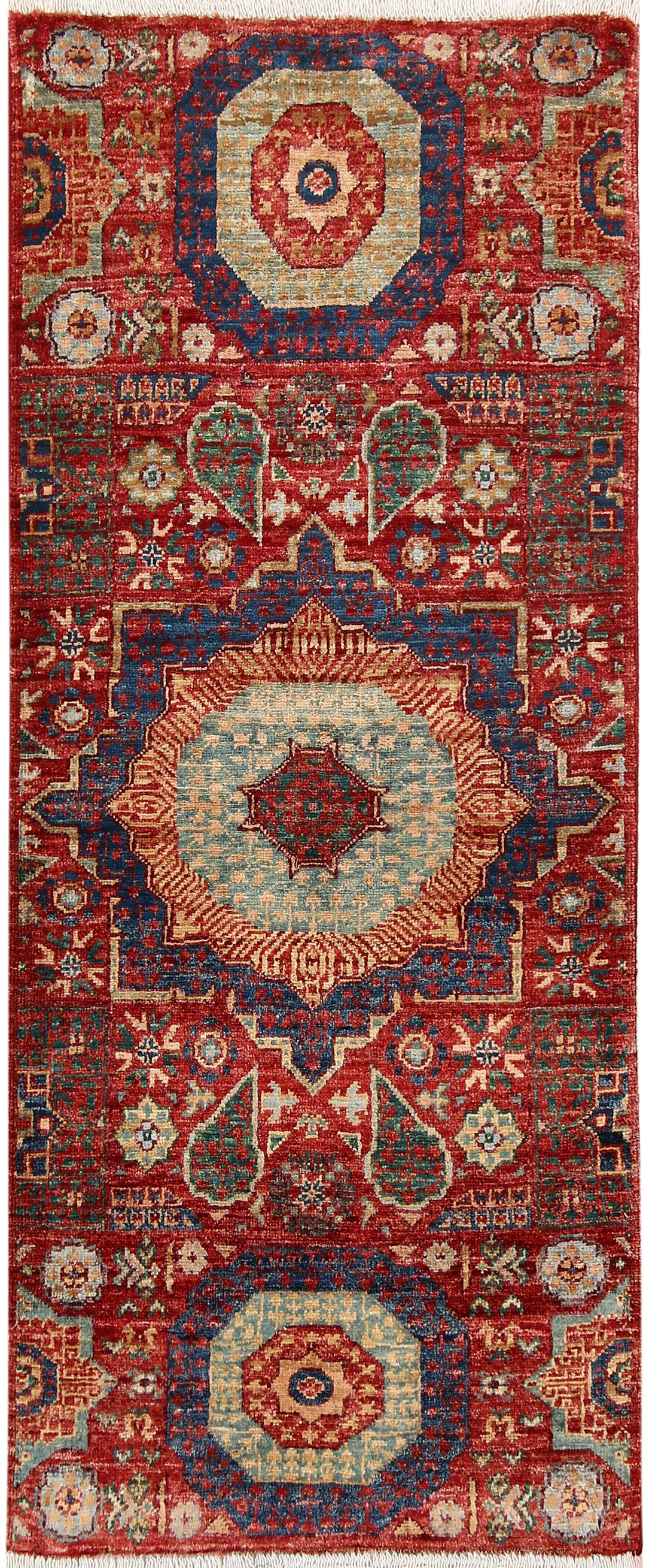 Firebrick Mamluk 2' x 4' 11 - No. 65990 - ALRUG Rug Store