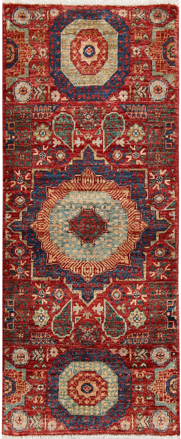 Firebrick Mamluk 2' x 4' 11 - No. 65990 - ALRUG Rug Store