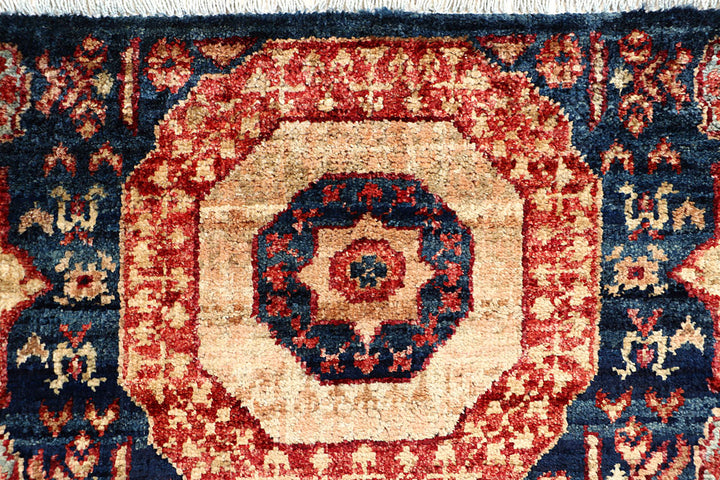 Midnight Blue Mamluk 2' 1 x 5' 1 - No. 65991 - ALRUG Rug Store