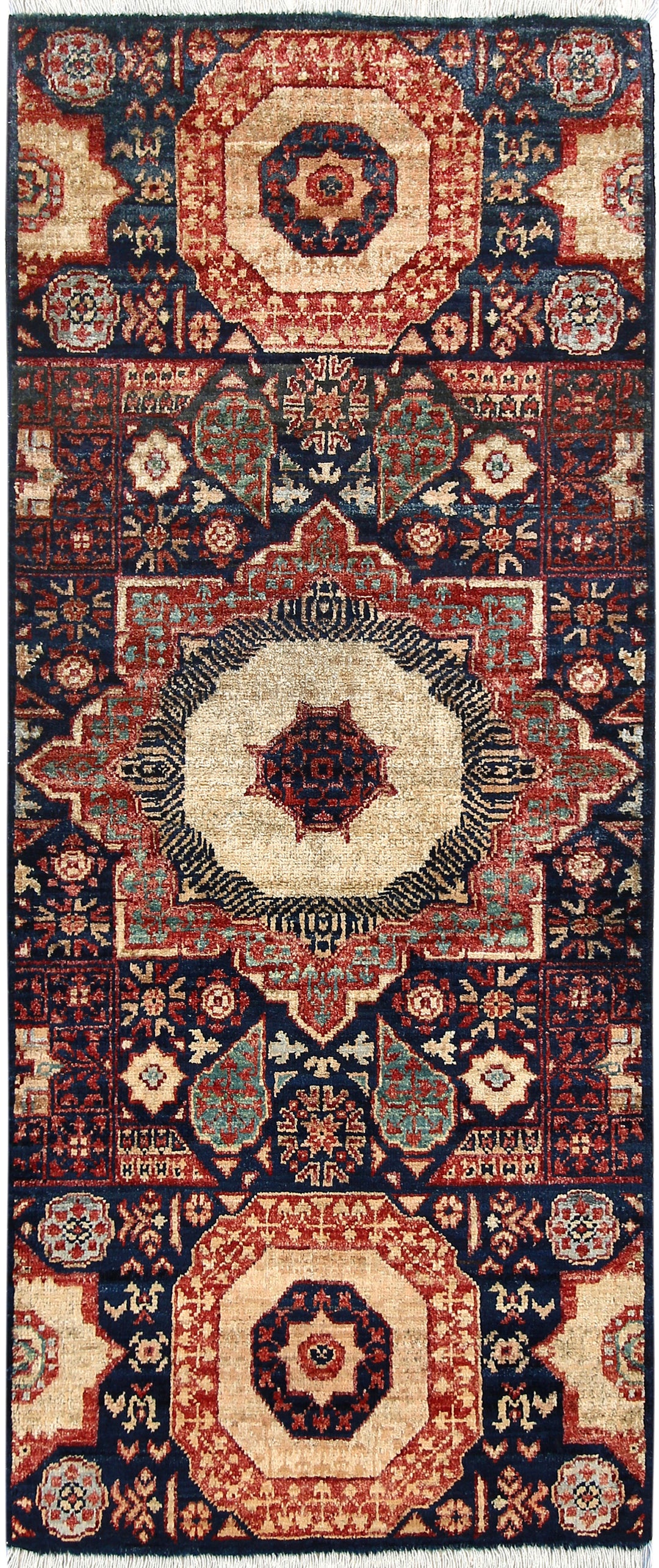 Midnight Blue Mamluk 2' 1 x 5' 1 - No. 65991 - ALRUG Rug Store