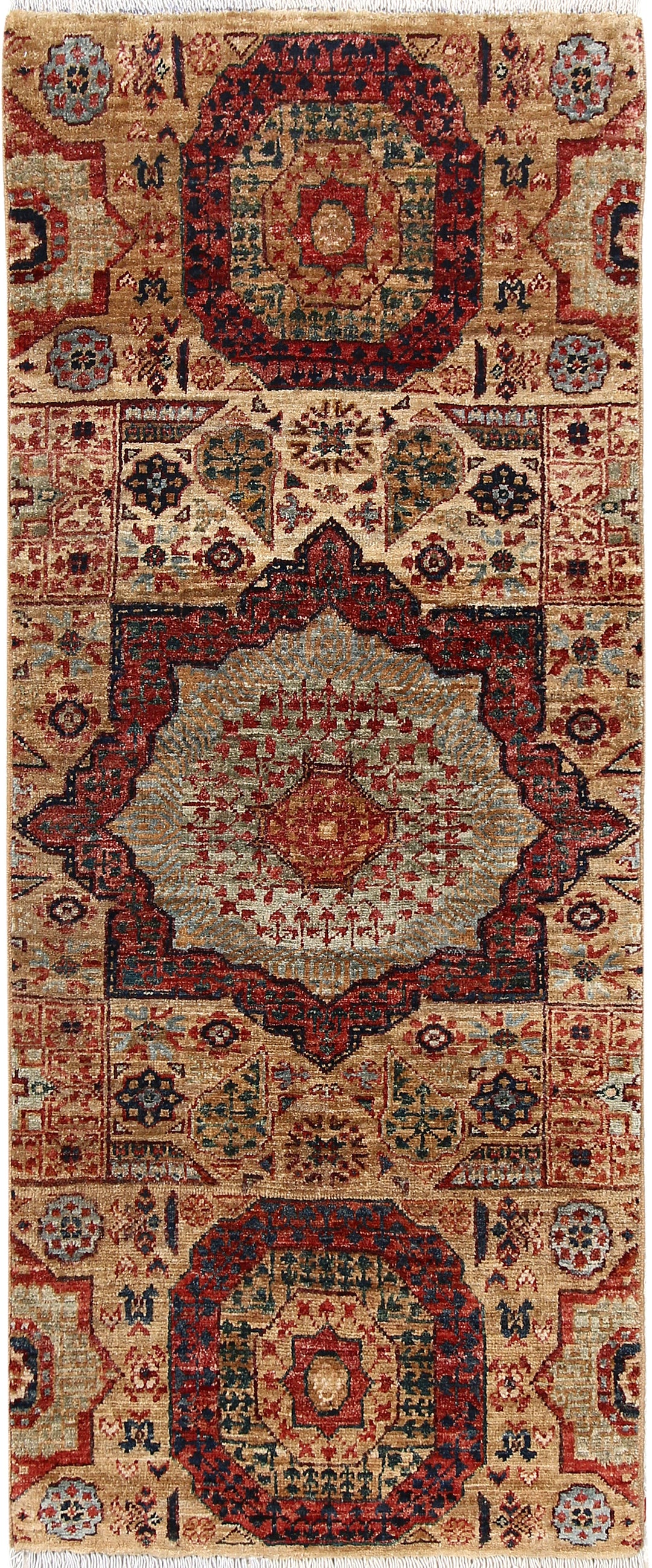 Tan Mamluk 1' 11 x 4' 9 - No. 65993 - ALRUG Rug Store