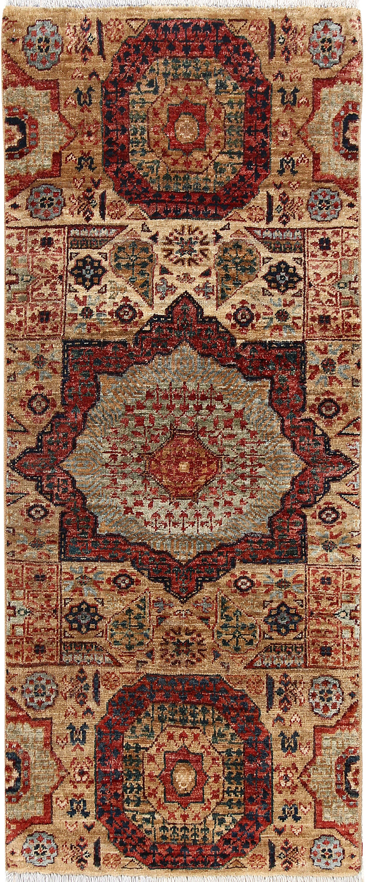 Tan Mamluk 1' 11 x 4' 9 - No. 65993 - ALRUG Rug Store
