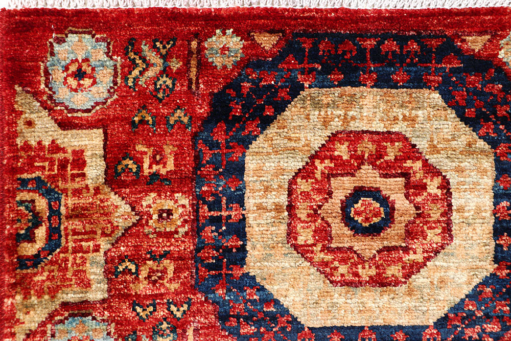 Firebrick Mamluk 1' 11 x 4' 10 - No. 65996 - ALRUG Rug Store