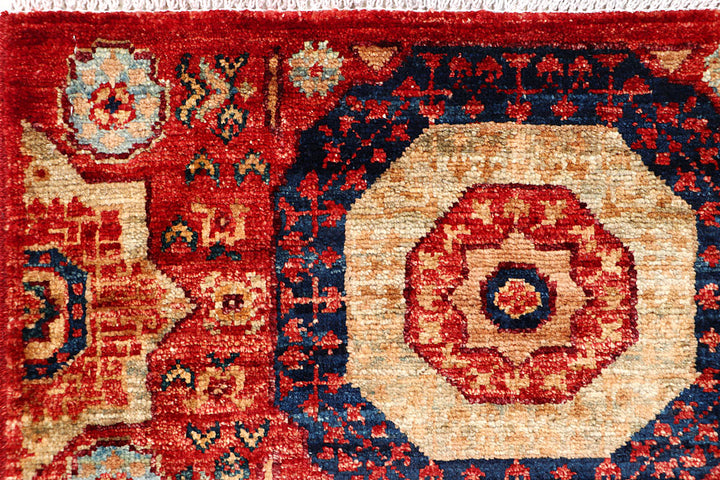 Firebrick Mamluk 1' 11 x 4' 10 - No. 65996 - ALRUG Rug Store