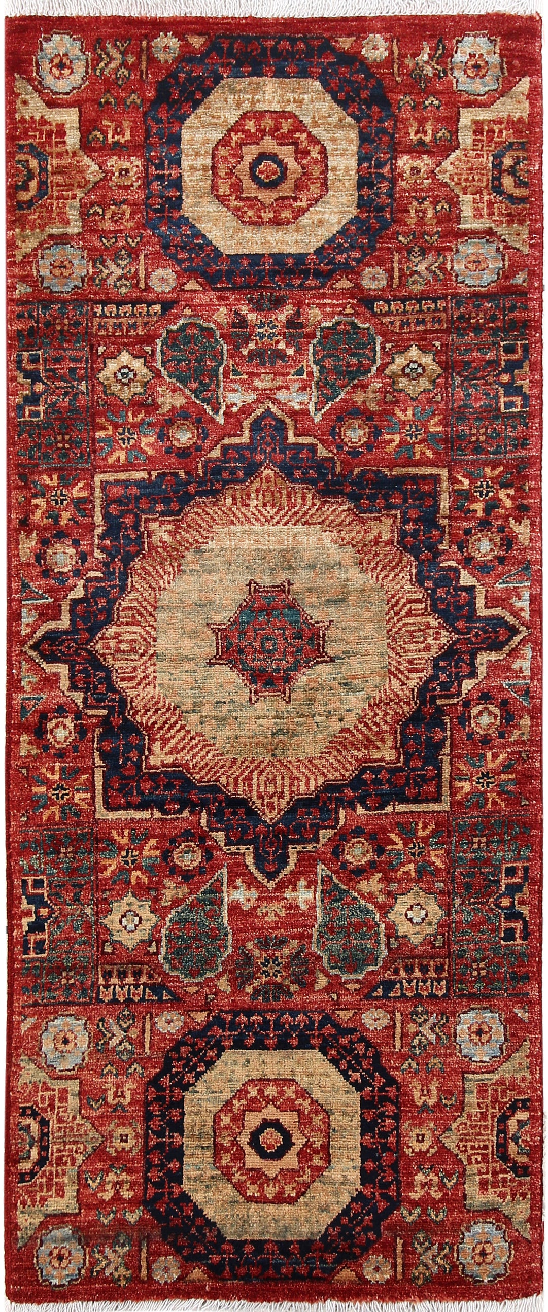 Firebrick Mamluk 1' 11 x 4' 10 - No. 65996 - ALRUG Rug Store