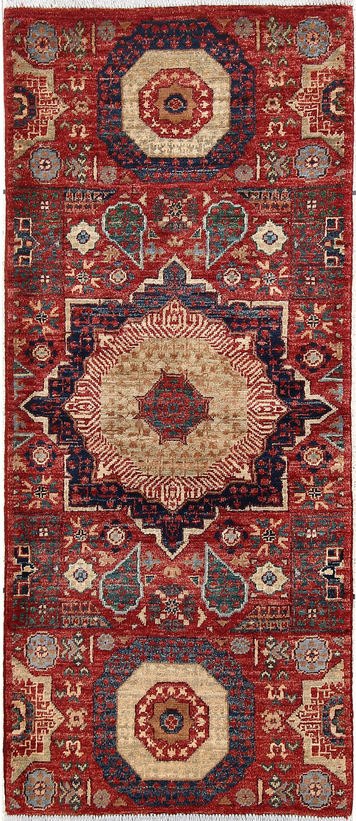 Firebrick Mamluk 2' 1 x 4' 10 - No. 65999 - ALRUG Rug Store