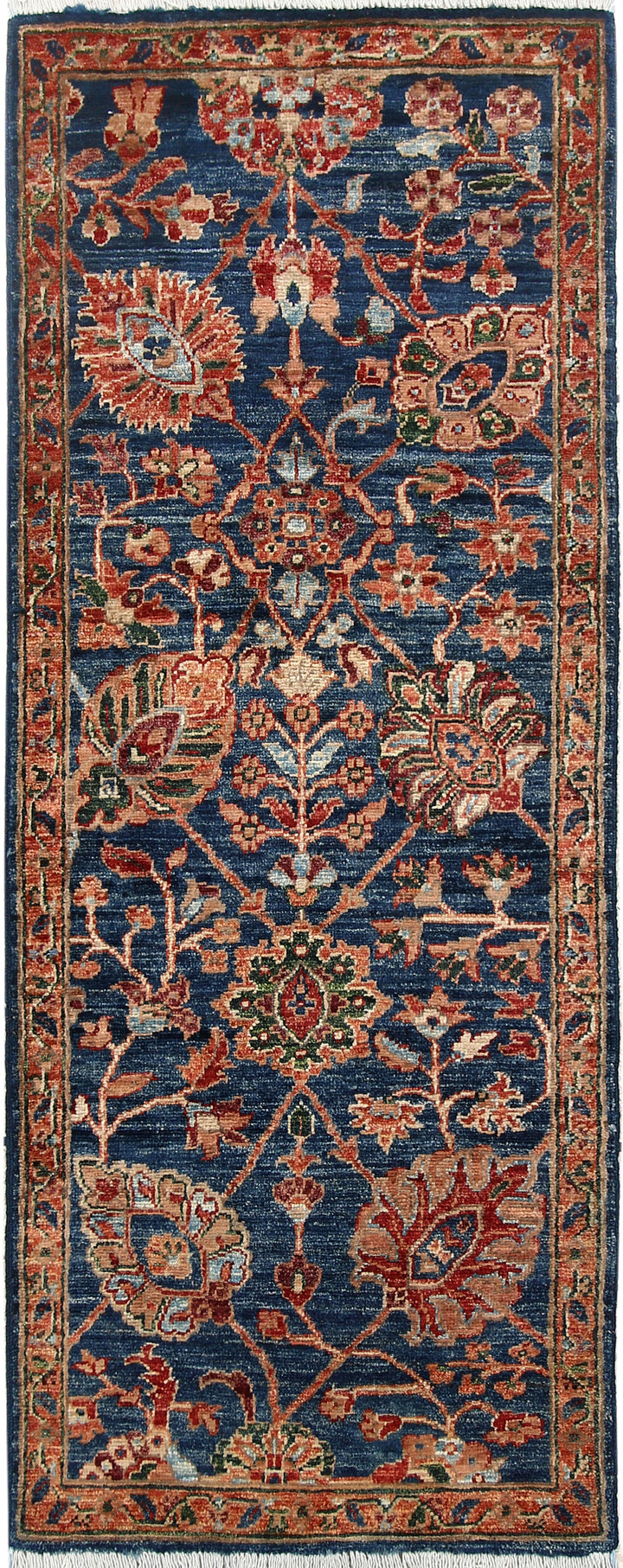 Steel Blue Ziegler 1' 11 x 4' 11 - No. 66000 - ALRUG Rug Store