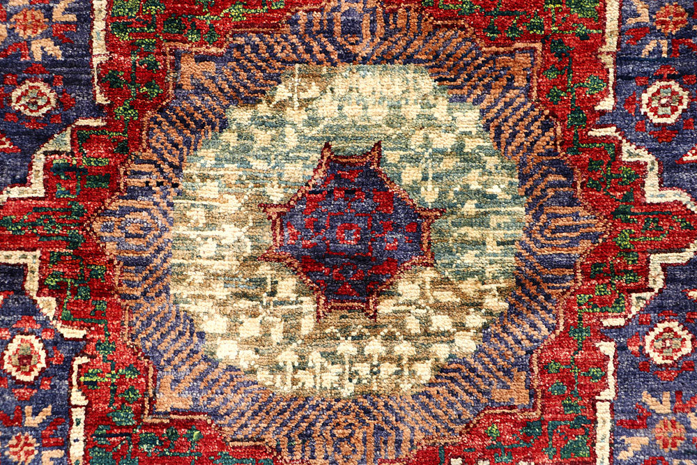 Dark Slateblue Mamluk 2' x 4' 9 - No. 66001 - ALRUG Rug Store