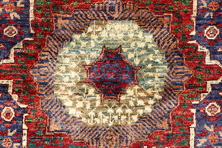 Dark Slateblue Mamluk 2' x 4' 9 - No. 66001 - ALRUG Rug Store