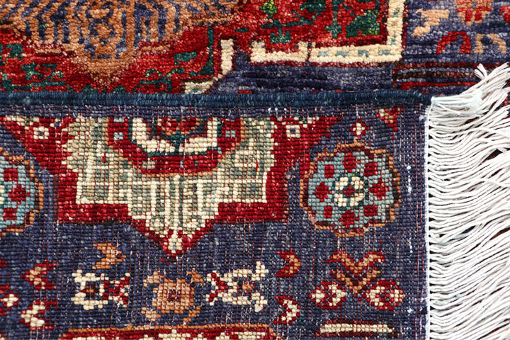 Dark Slateblue Mamluk 2' x 4' 9 - No. 66001 - ALRUG Rug Store