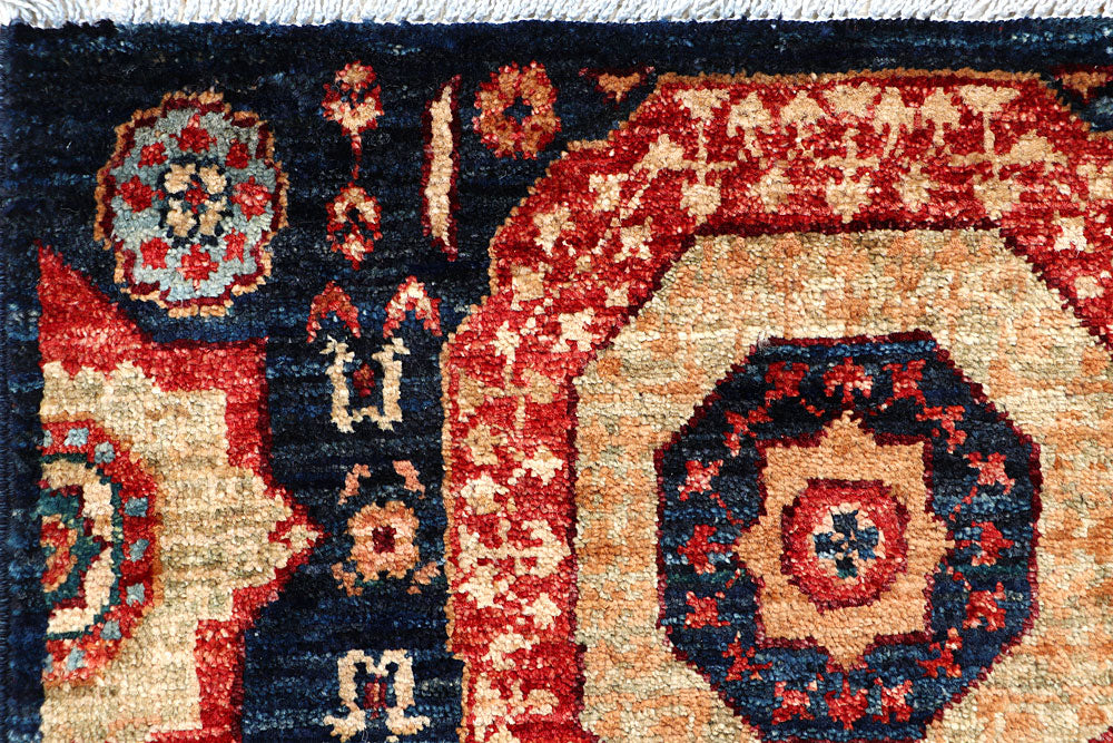 Midnight Blue Mamluk 1' 11 x 4' 10 - No. 66002 - ALRUG Rug Store