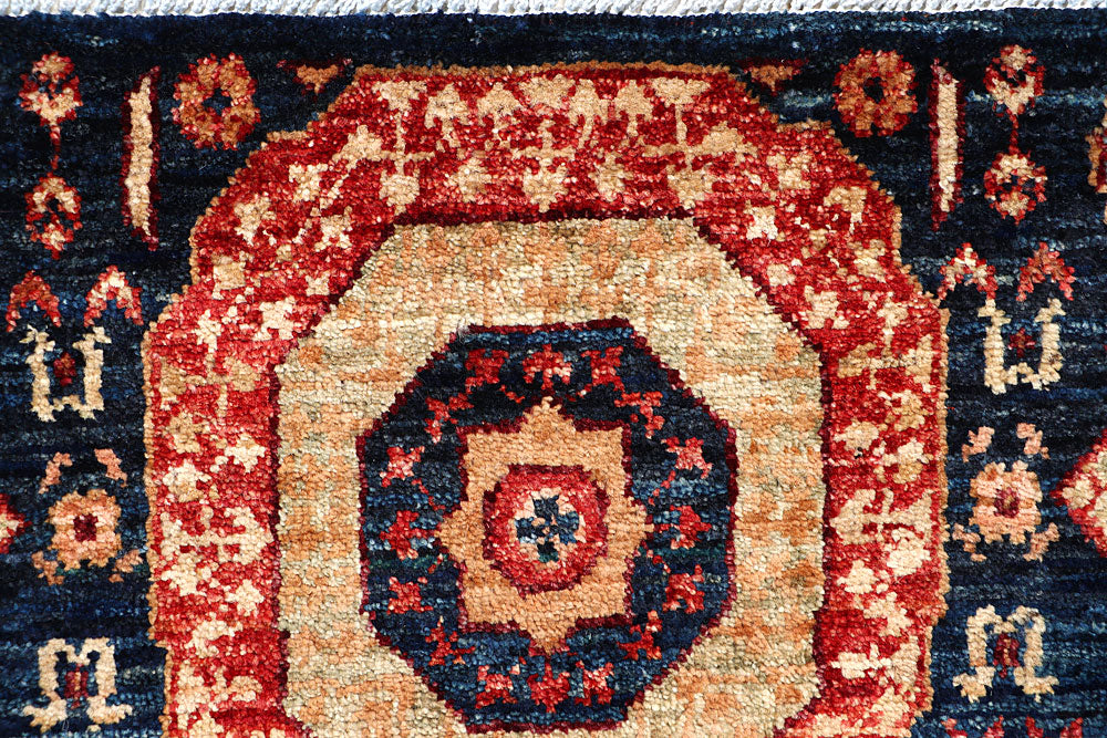 Midnight Blue Mamluk 1' 11 x 4' 10 - No. 66002 - ALRUG Rug Store