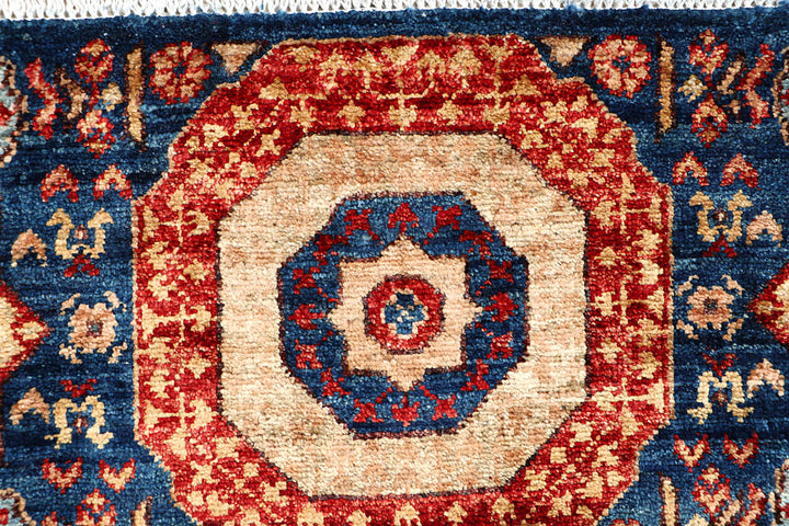 Steel Blue Mamluk 2' x 4' 9 - No. 66003 - ALRUG Rug Store