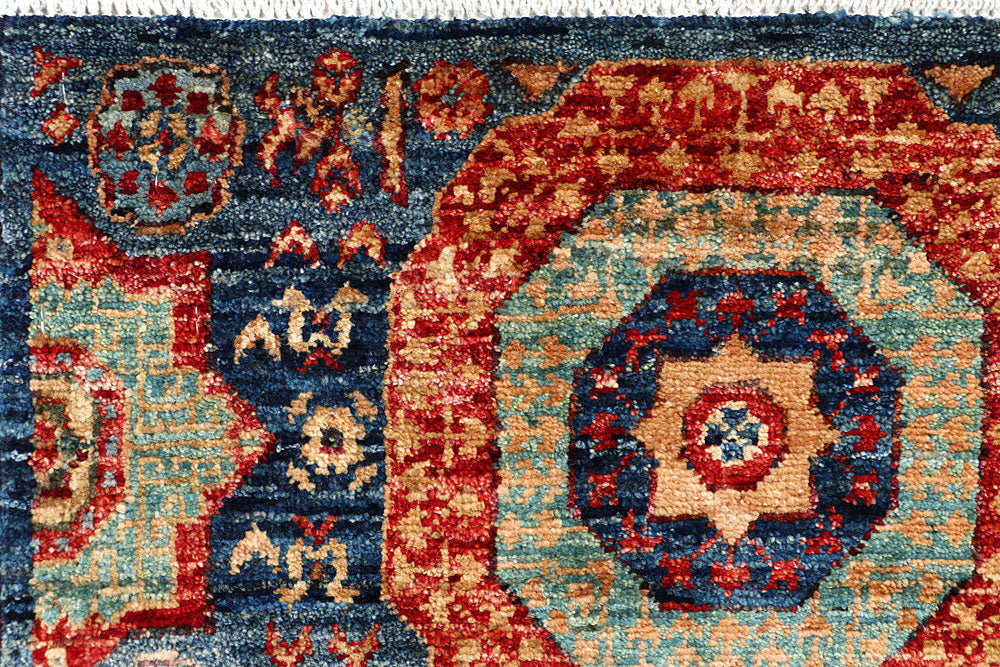 Steel Blue Mamluk 1' 11 x 4' 9 - No. 66004 - ALRUG Rug Store