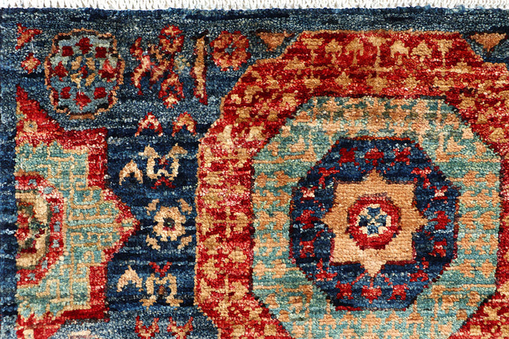 Steel Blue Mamluk 1' 11 x 4' 9 - No. 66004 - ALRUG Rug Store