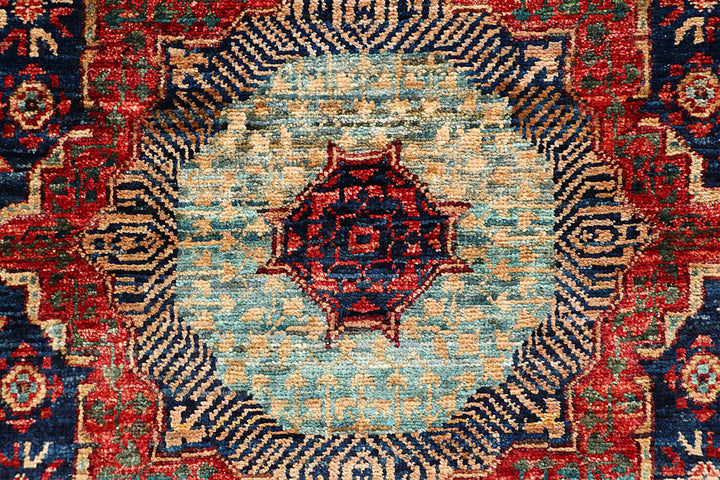 Steel Blue Mamluk 1' 11 x 4' 9 - No. 66004 - ALRUG Rug Store