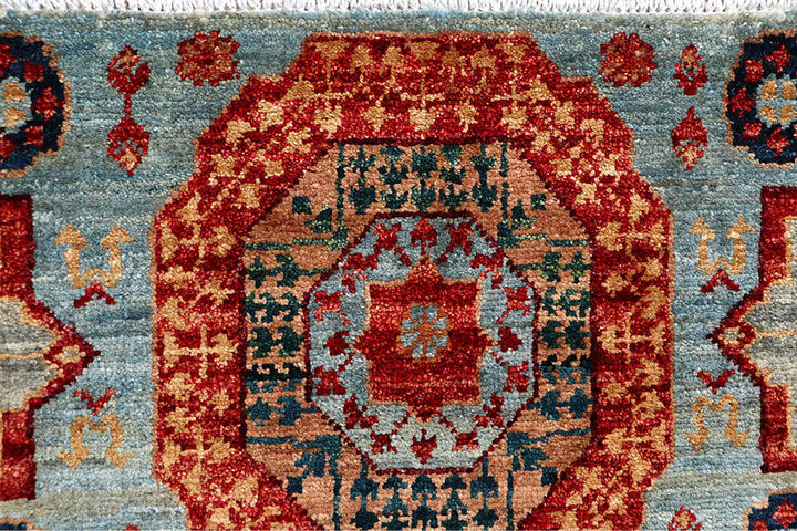 Light Slate Grey Mamluk 1' 11 x 4' 9 - No. 66005 - ALRUG Rug Store