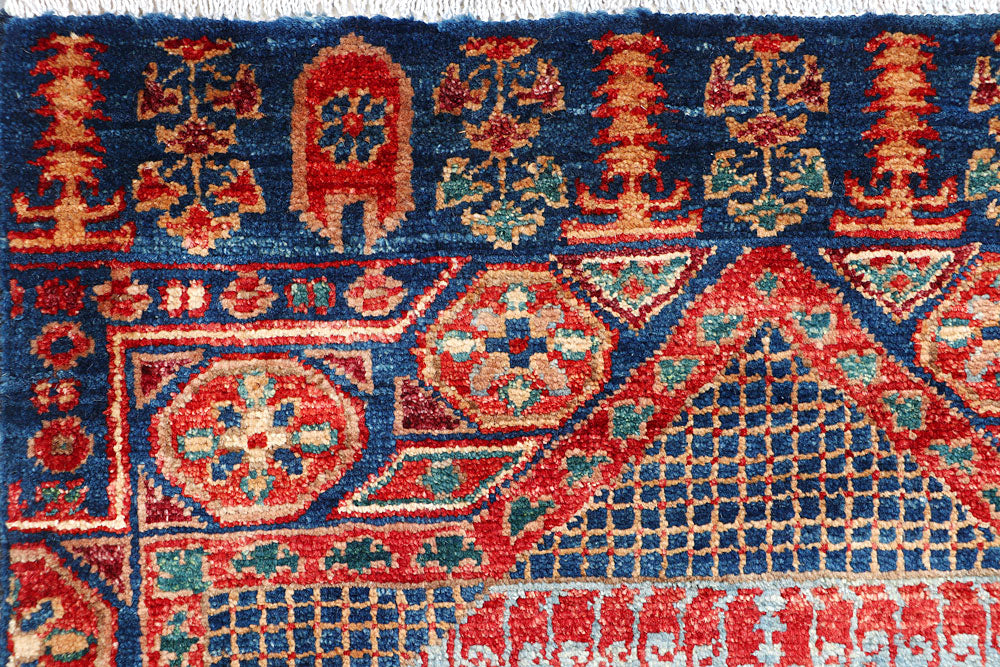 Steel Blue Mamluk 2' 1 x 5' - No. 66006 - ALRUG Rug Store