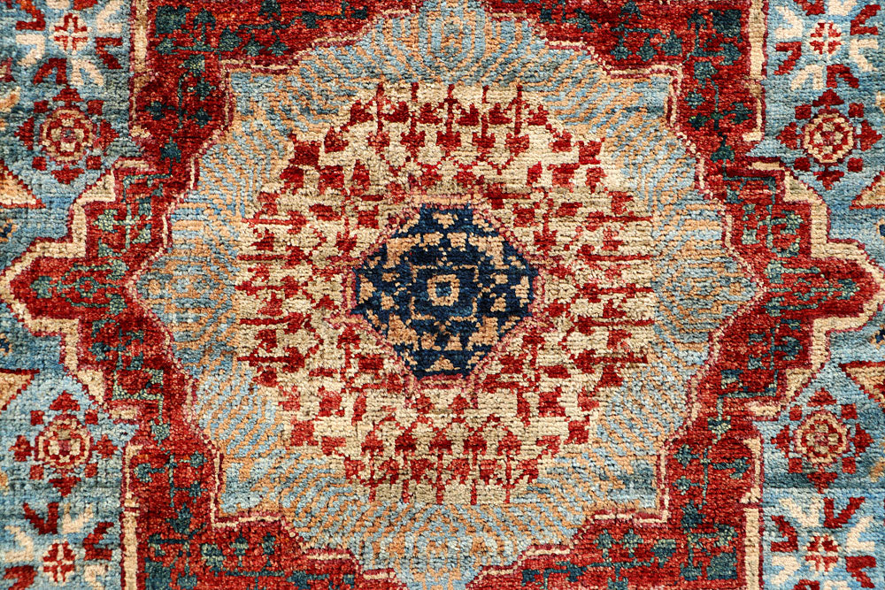 Light Slate Grey Mamluk 2' x 4' 10 - No. 66007 - ALRUG Rug Store