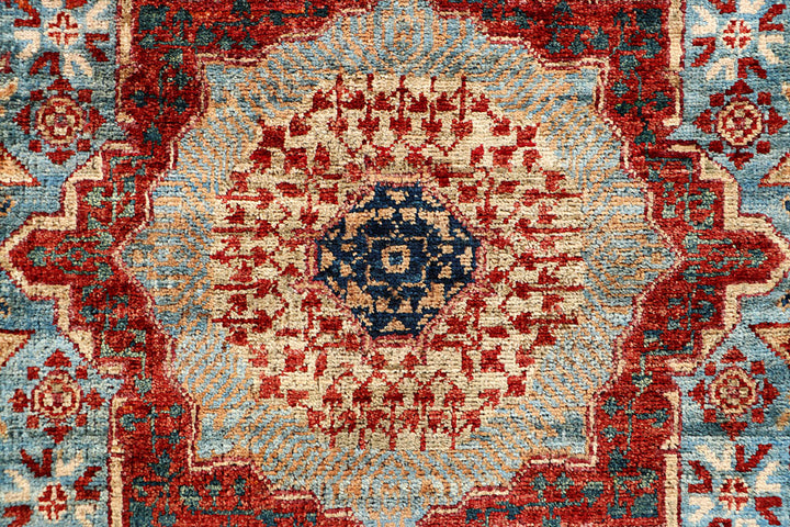 Light Slate Grey Mamluk 2' x 4' 10 - No. 66007 - ALRUG Rug Store