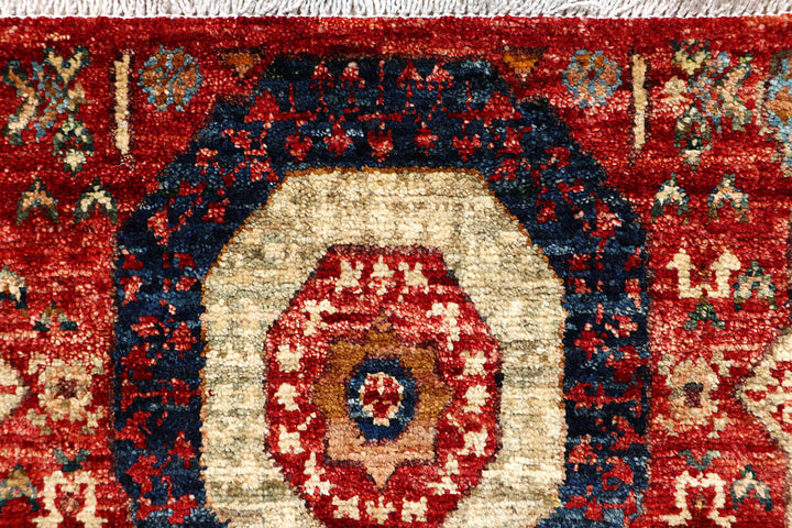 Firebrick Mamluk 2' x 4' 11 - No. 66008 - ALRUG Rug Store