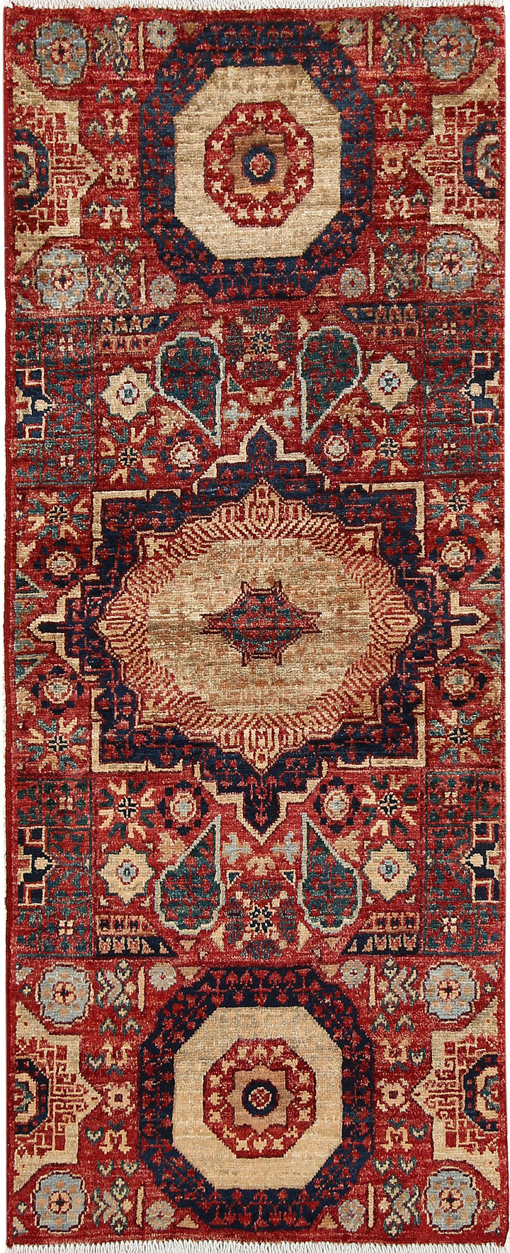 Firebrick Mamluk 1' 11 x 4' 10 - No. 66010 - ALRUG Rug Store