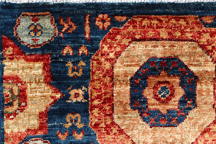 Steel Blue Mamluk 2' x 4' 10 - No. 66012 - ALRUG Rug Store