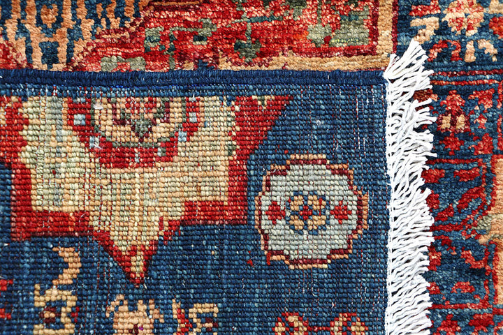 Steel Blue Mamluk 2' x 4' 10 - No. 66012 - ALRUG Rug Store