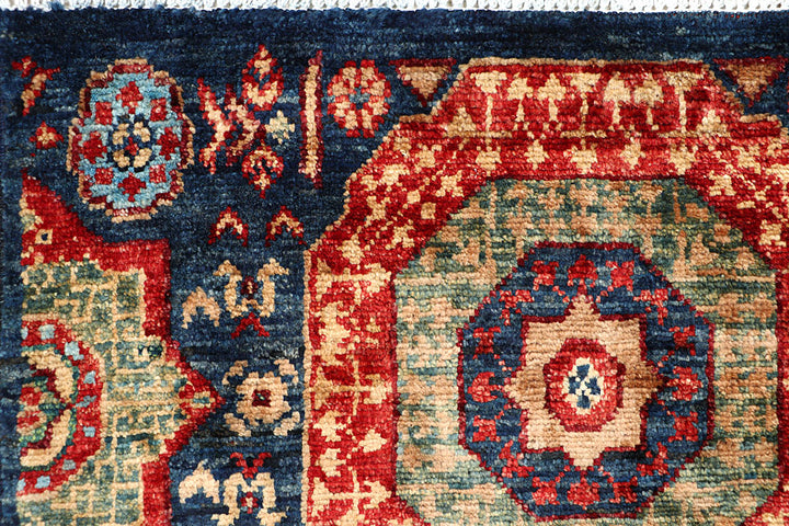 Steel Blue Mamluk 1' 11 x 4' 9 - No. 66019 - ALRUG Rug Store